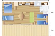 Plan de chalet 32 m² à Erdeven